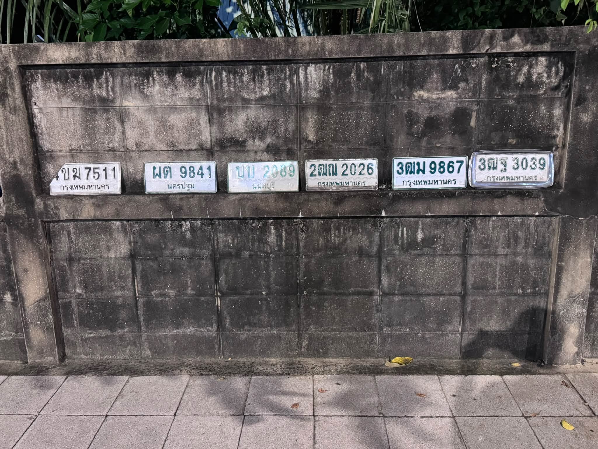 ภาพขยายป้าย 3ฒม 9867 ในรูปกองป้าย