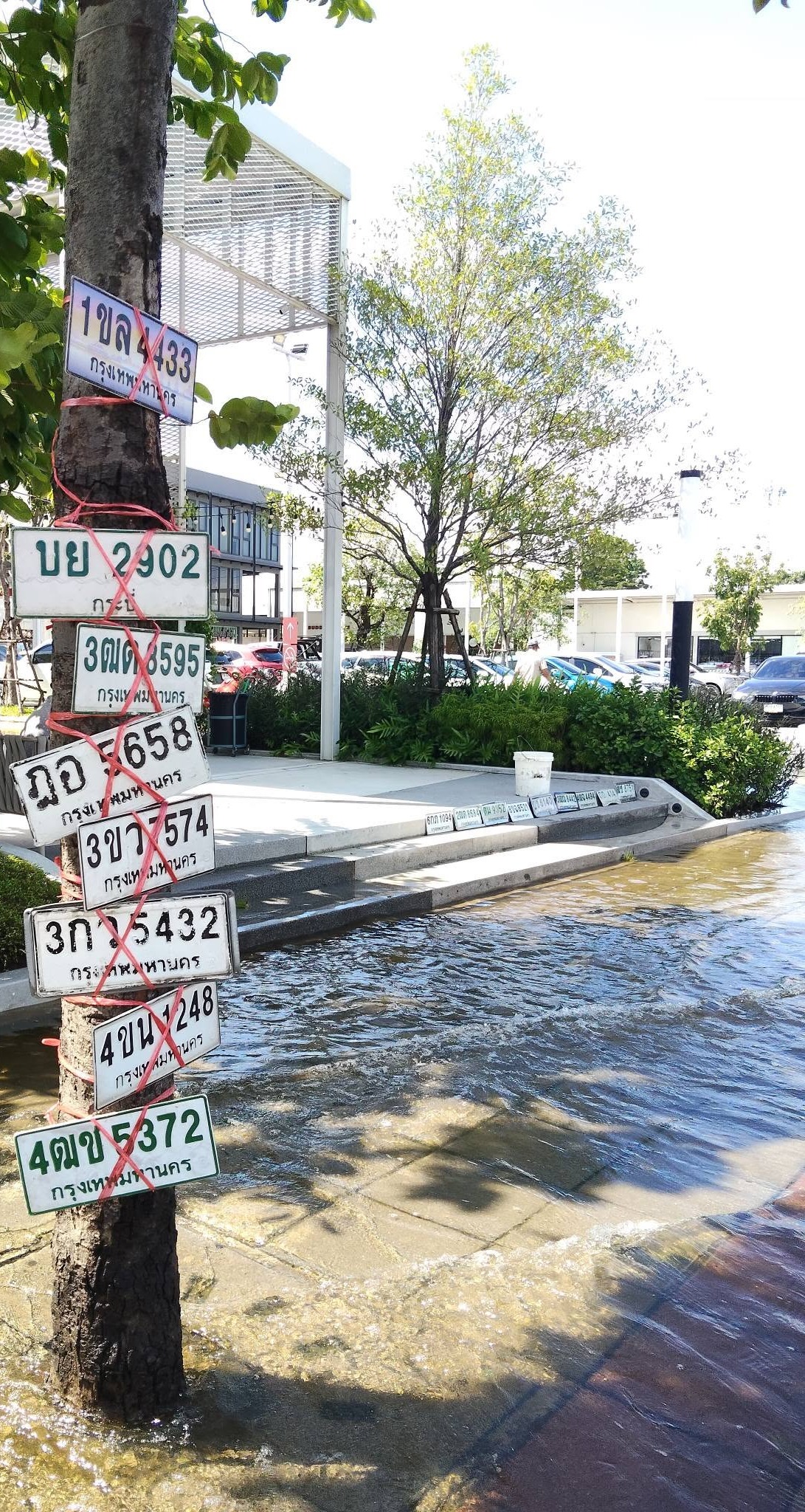 ภาพขยายป้าย ฎอ 5658 ในรูปกองป้าย